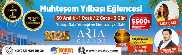 Aria Claros Hotel İzmir Yılbaşı 2025